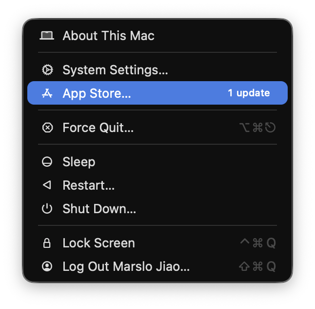 App Store... 1 update