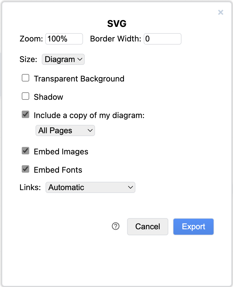 export to svg