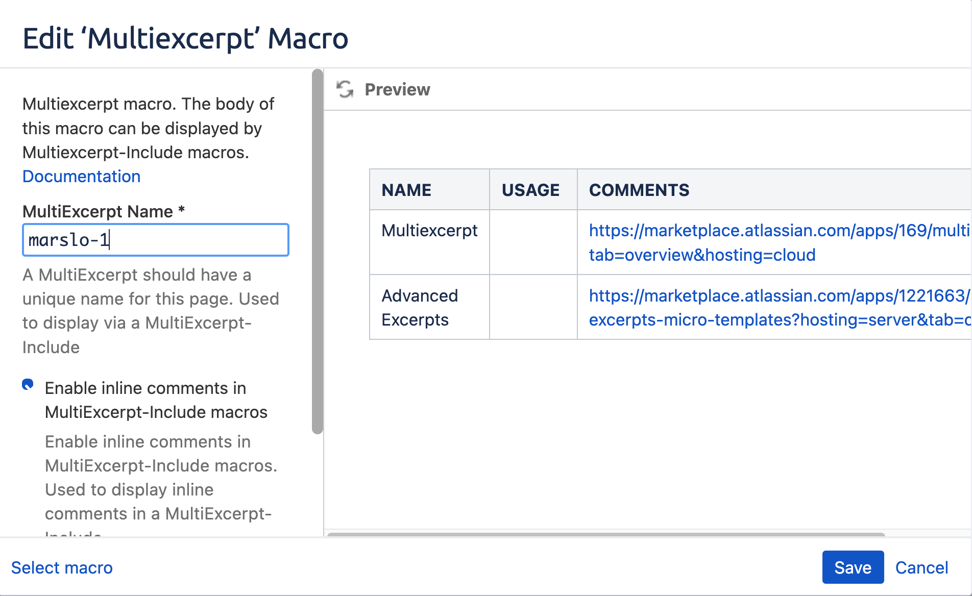 create multiexcerpt